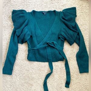 Fore, Forrest green, cropped sweater. Size medium